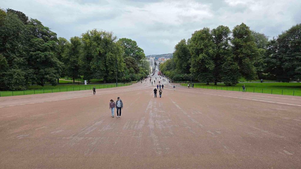 Blick vom Schloss beim Landausflug in Oslo