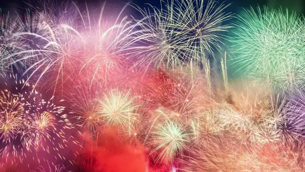 Fireworks on New Years Eve