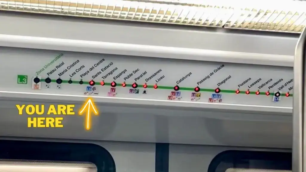How to Use the Metro in Europe Metro Line Lit up