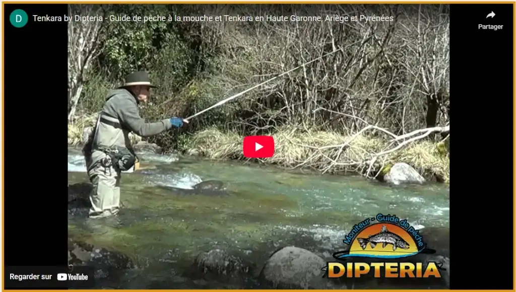 Démonstration de pêche Tenkara en action – François « DIPTERIA » – Pyrénées