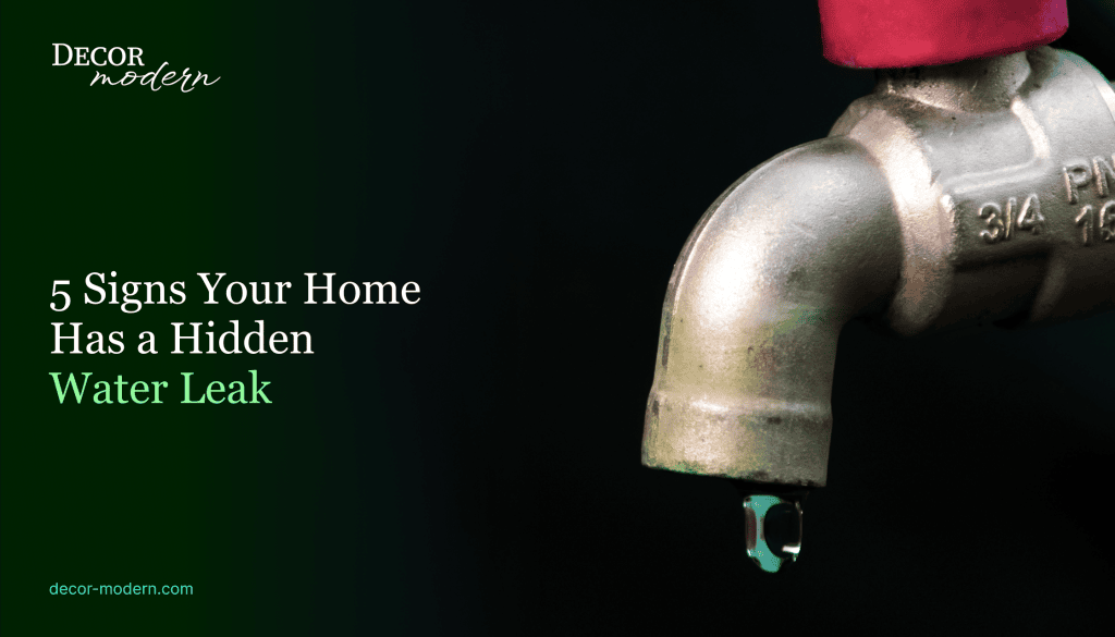 5 Signs Your Home Has a Hidden Water Leak