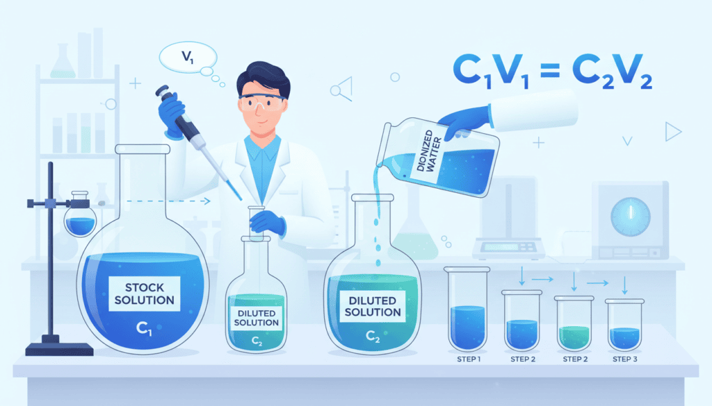 How to do dilutions in the lab