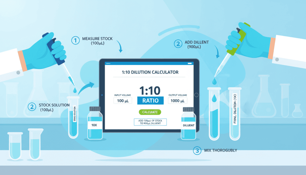 1:10 Dilution Calculator
