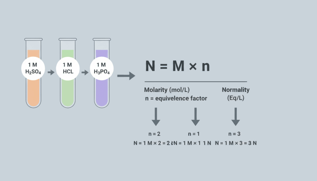 how to convert molarity to normality