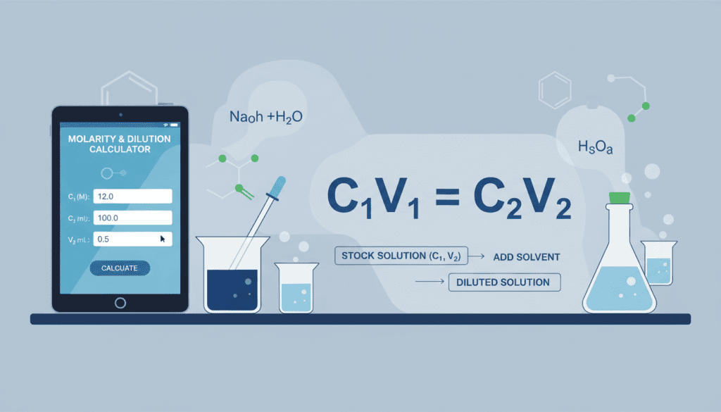 Molarity and Dilution Calculator