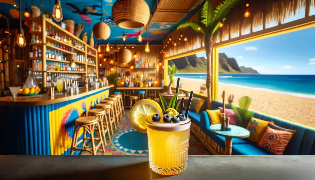 Blucifer Lemon Punch cocktail