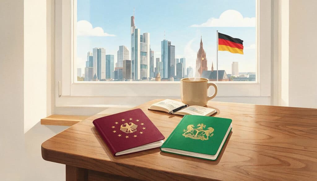 German citizenship for Nigerians, German and Nigerian passports side by side