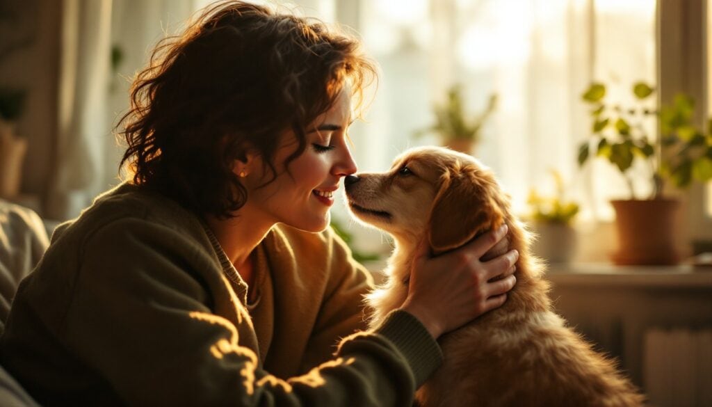 a dog Woman's Best Friend