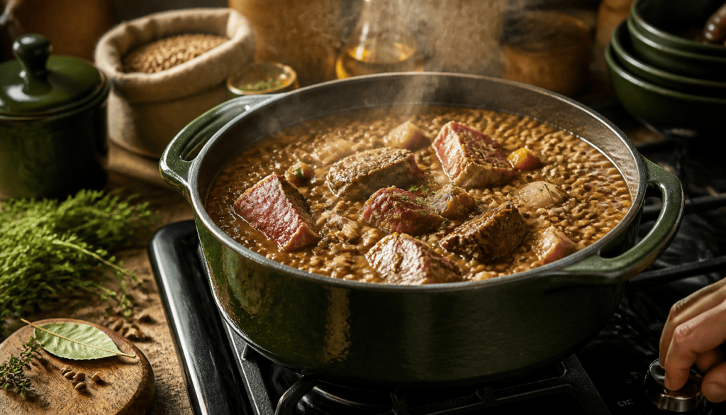 cuisson petit salé seul