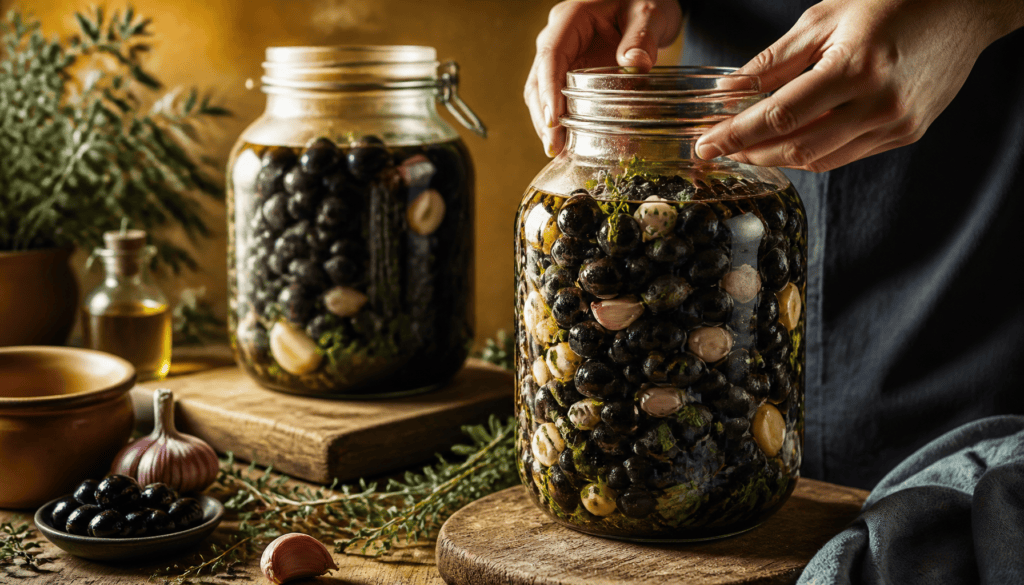 olive noir saumure