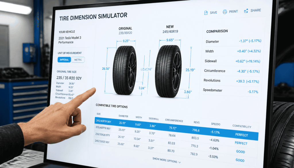 Simulateur dimension pneus Pifauto.com : comment l&rsquo;utiliser pour choisir sans se tromper