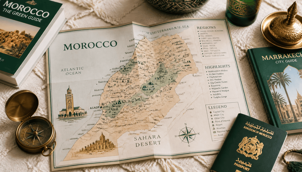 maroc carte touristique