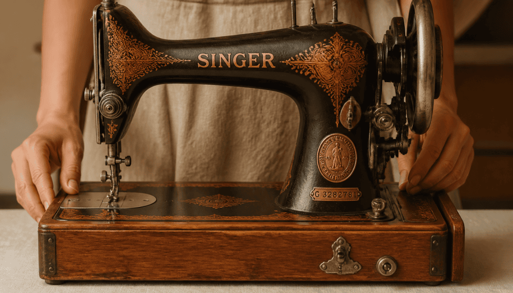 machine à coudre singer ancienne