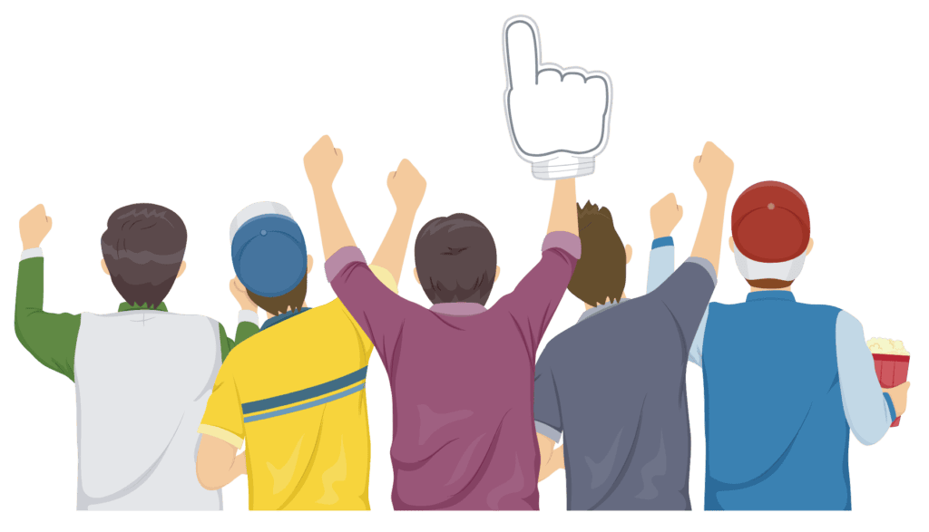 Home 1 Fantasy football league cheering