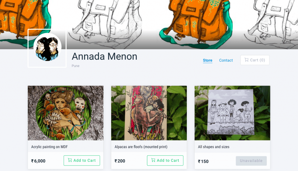 Instamojo online store - Annada Menon - Large orders with Instamojo