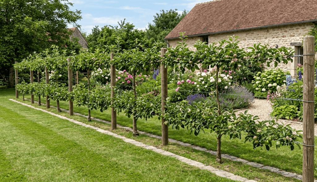 espalier délimiter jardin