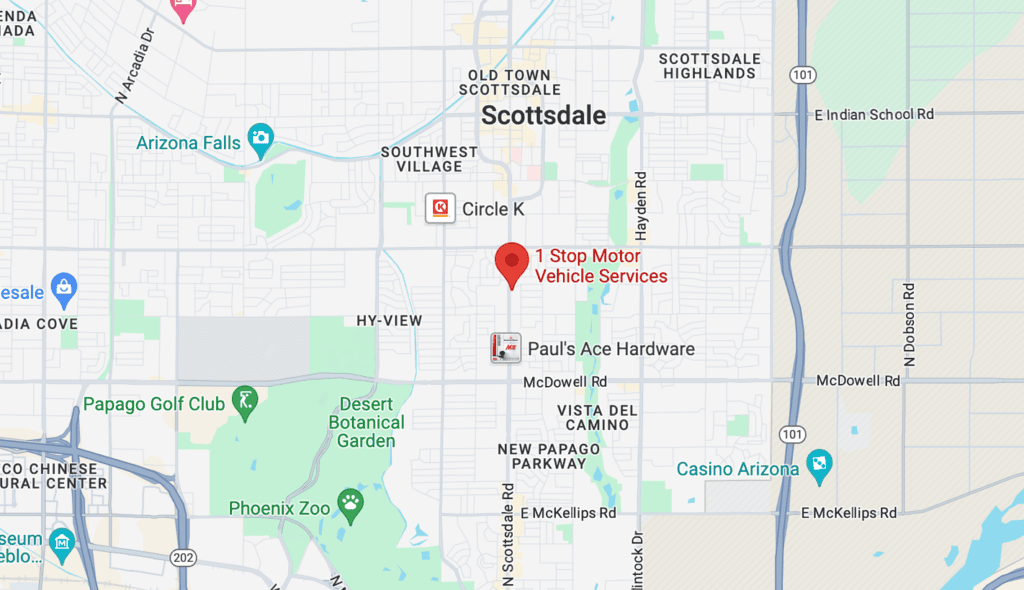1 Stop Motor Vehicle Services en Scottsdale