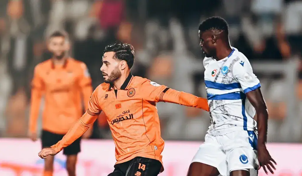 Alt= Phase de jeu de la rencontre la RS Berkane- Al Hilal SC.