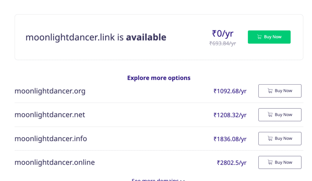 How to buy a domain name in India