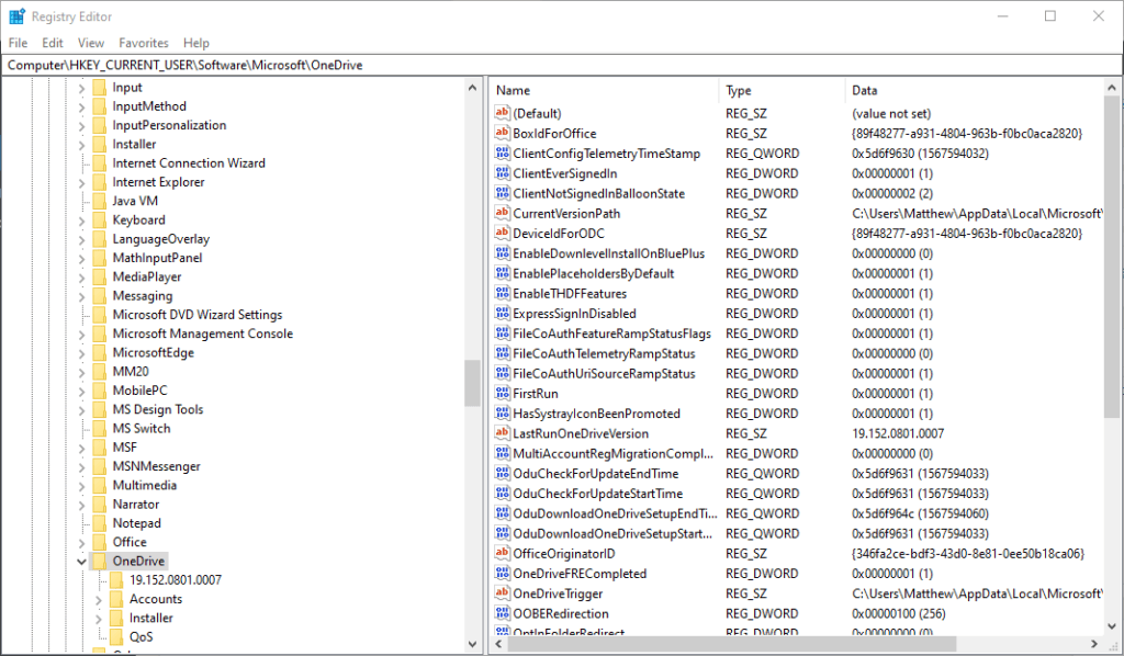 Registry-Editor-OneDrive