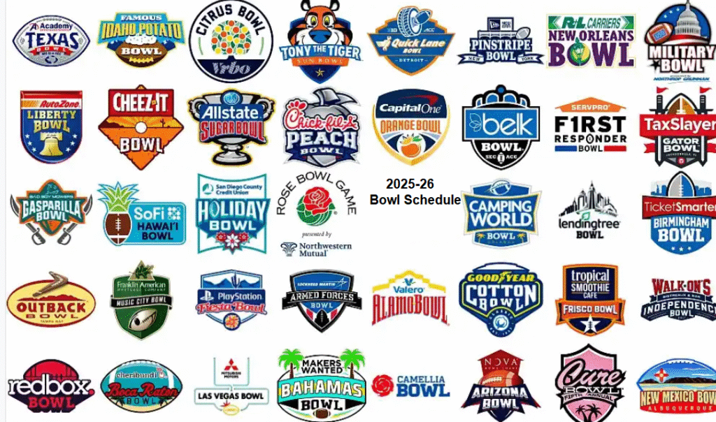 2025-26 College Football Bowl Schedule