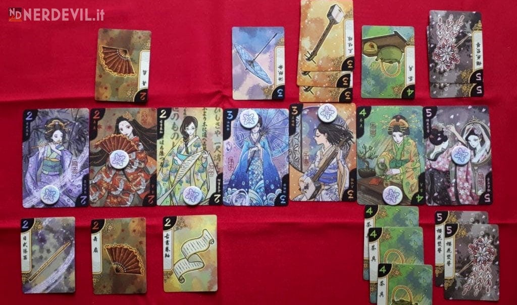 hanamikoji gioco carte