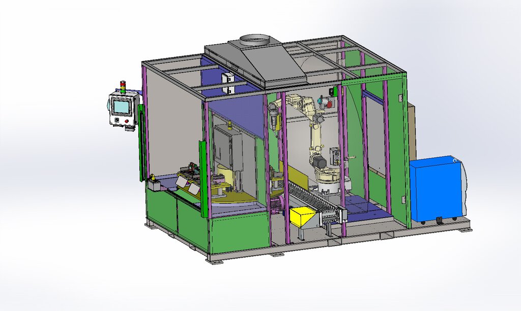 Indexing Table Robot Welder | Automated Manufacturing Solutions
