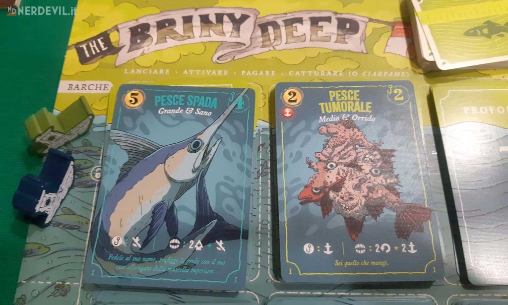 Deep Regrets Esempi di carte Pesce
