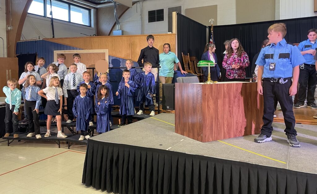 Martin Luther School spring musical Order in the Court performance