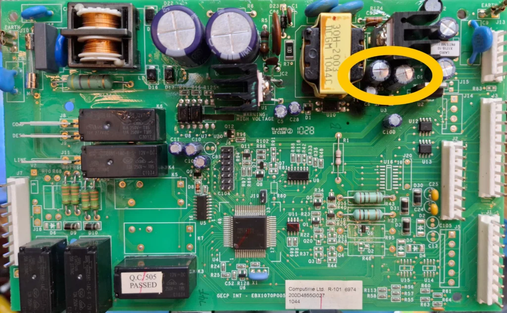 خازنهای الکترولیتی فیلتر سمت ثانویه در SMPS