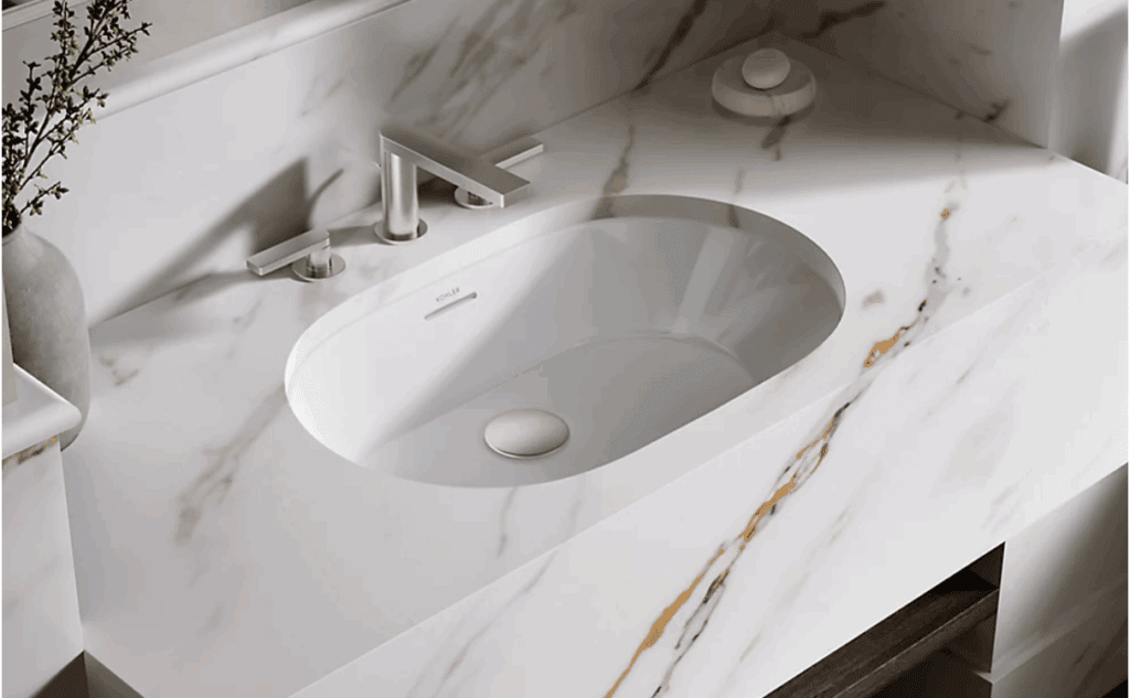 KOHLER WHITE OVAL UNDERMOUNT BATHROOM SINK