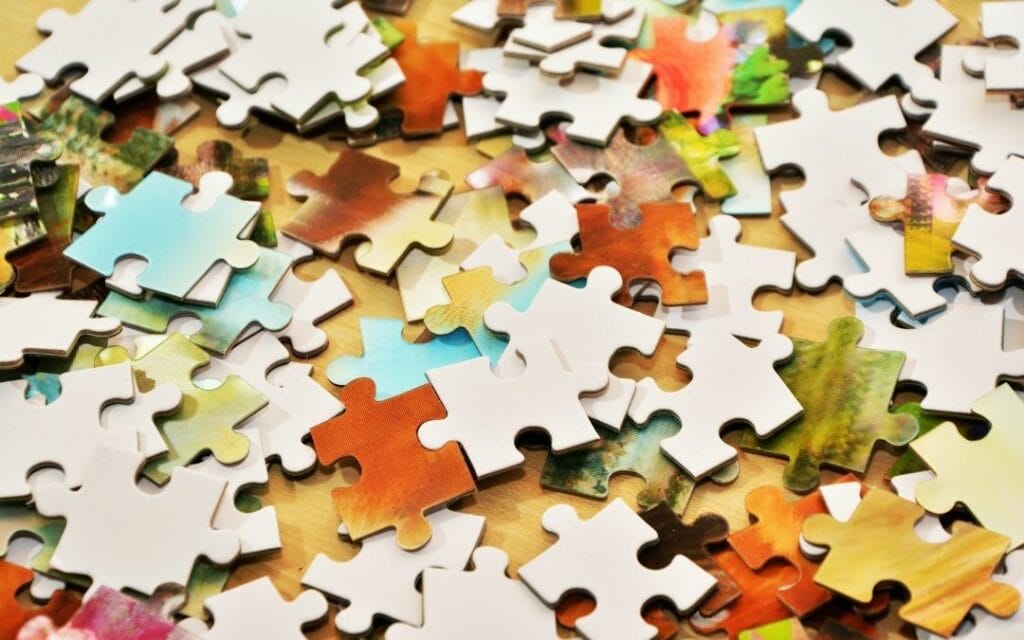 Puzzle dafür, dass es möglich ist Klarheit zu finden als Elternteil