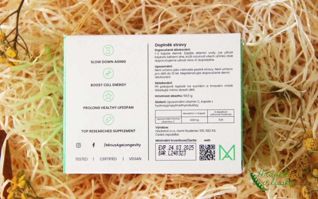 Recenze: Minus Age Liposomal C