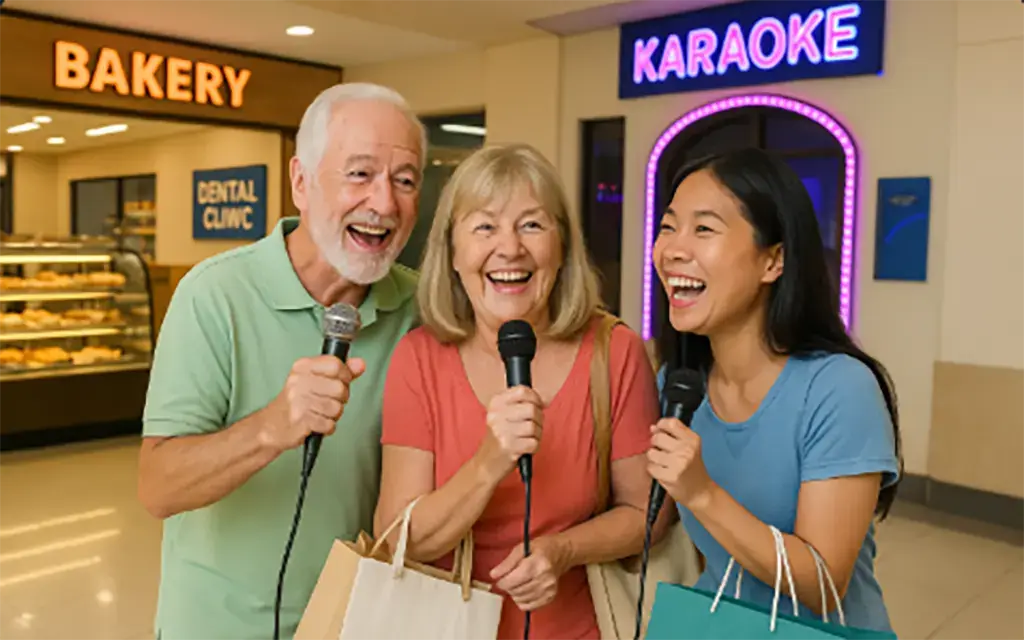 Modern shopping mall in the Philippines with services for expat retirees.
