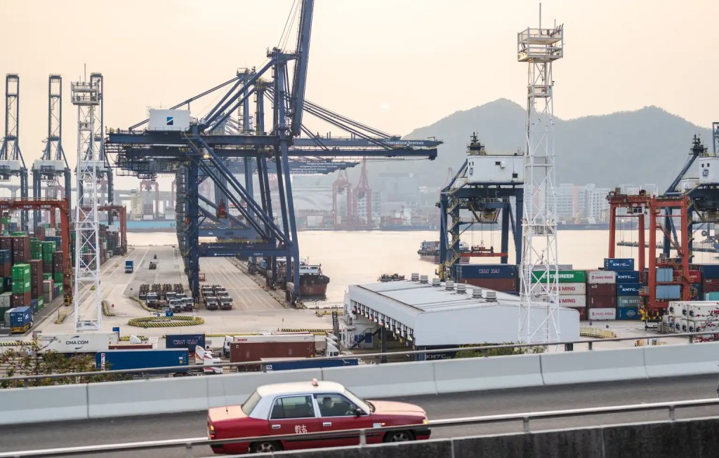 Hong Kong Kwai Tsing container terminals