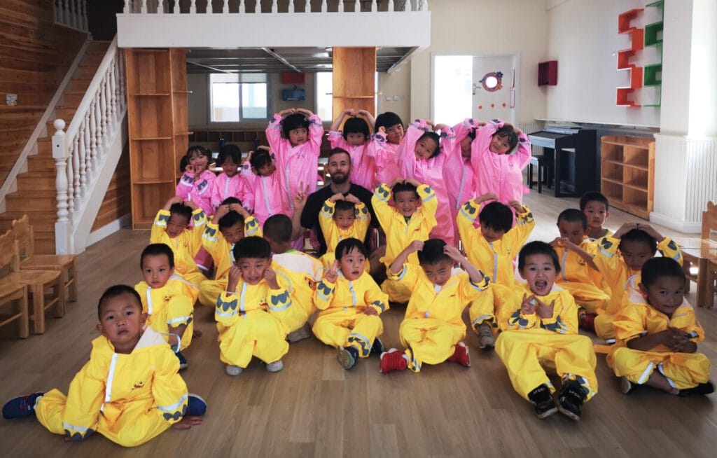 English Teacher in China - With my students Profesor de inglés en China (English Teacher in China)