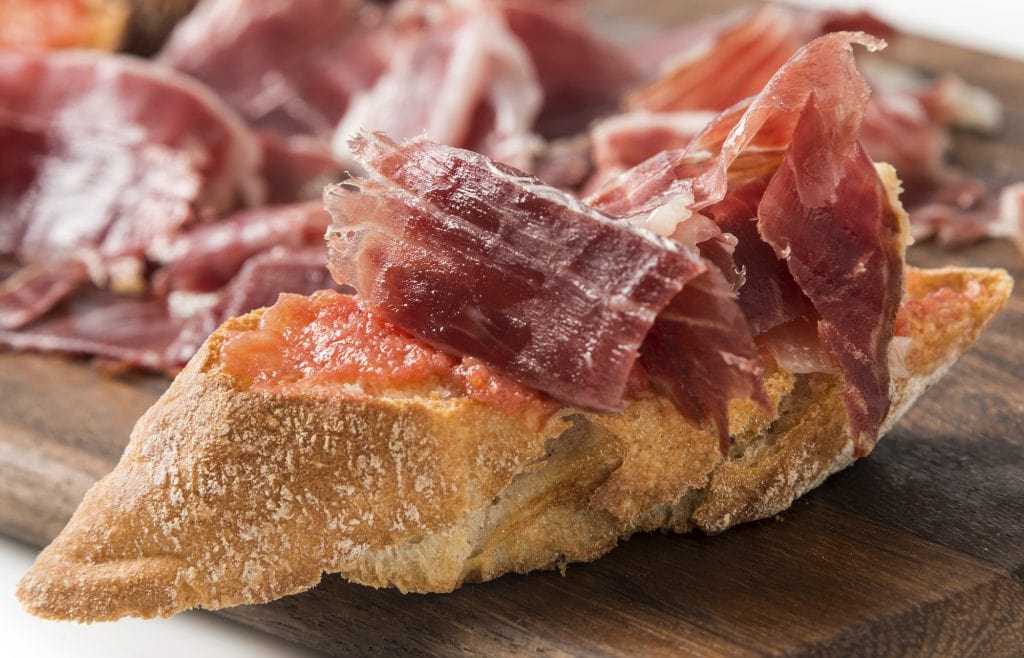 pan con tomate jamon