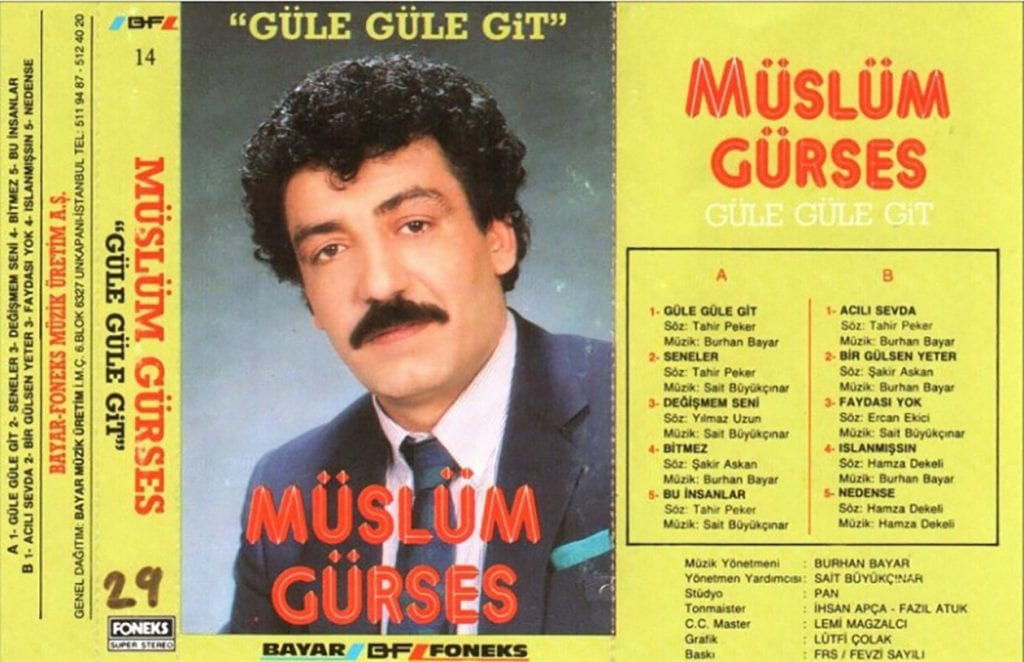 Müslüm Gürses kaset kapağı