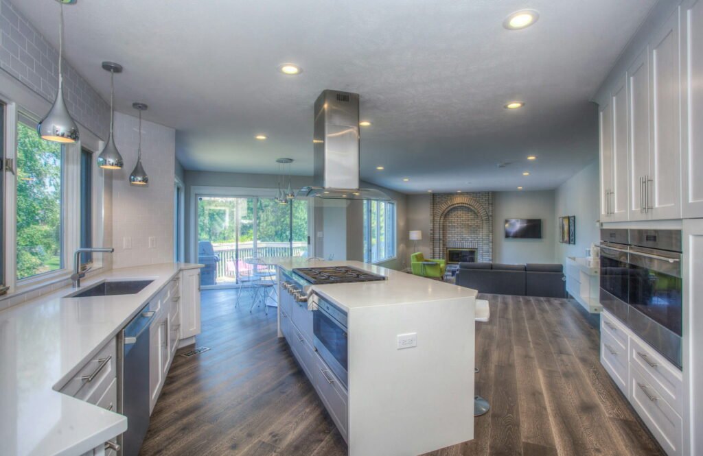 Modern kitchen and living room renovation layout for smart home renovation cost 2026