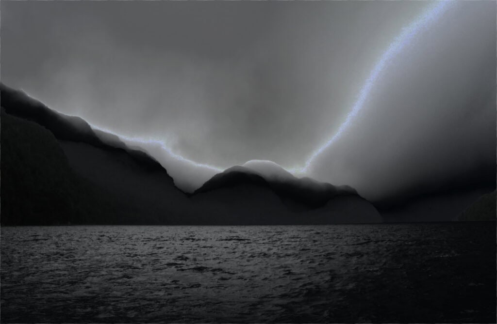 Preservation Sound - Fiordland National Park. A rare light phenomena for which I have no explanation.