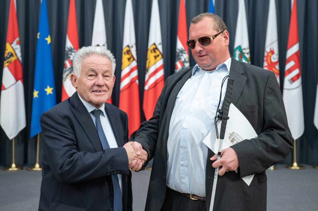 Landeshauptmann Dr.Josef Puehringer mit Janoschek