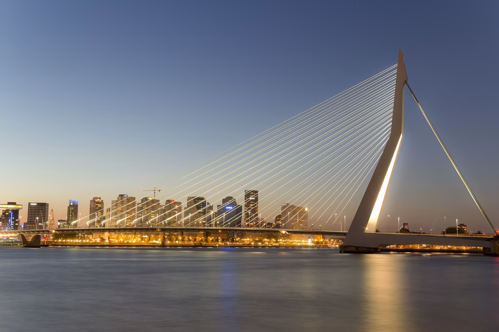 Erasmus Bridge,Rotterdam, Netherlands