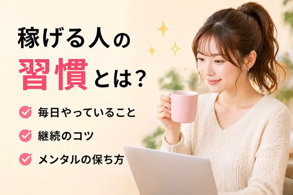 女性がパソコンに向かって、メールレディをしているイメージ