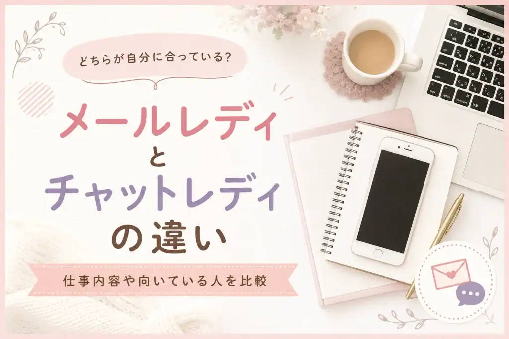 メールレディとチャットレディの違いのイメージ画像