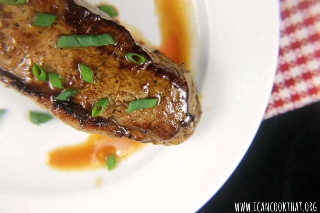 Steak in a Pan with Cognac Butter