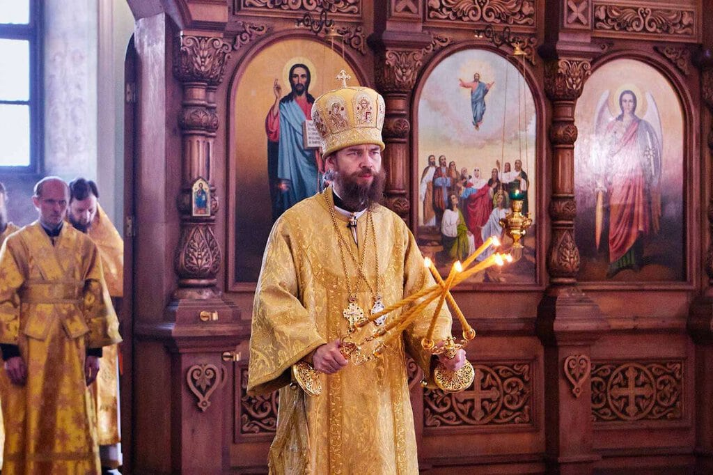 Божественная литургия в Вознесенском кафедральном соборе города Касимова в Неделю 12-ю по Пятидесятнице