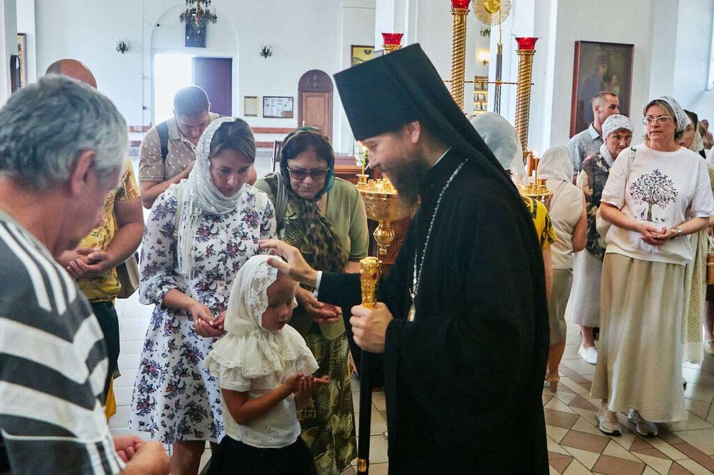 Божественная литургия в Вознесенском кафедральном соборе города Касимова в Неделю 12-ю по Пятидесятнице