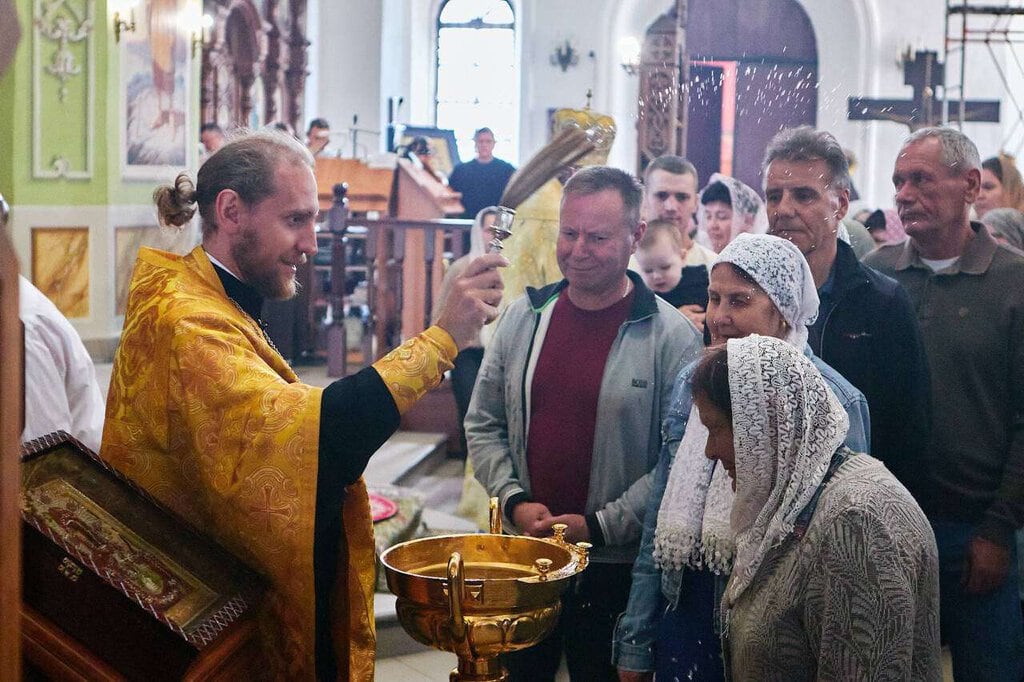 Божественная литургия в Вознесенском кафедральном соборе города Касимова в Неделю 13-ю по Пятидесятнице