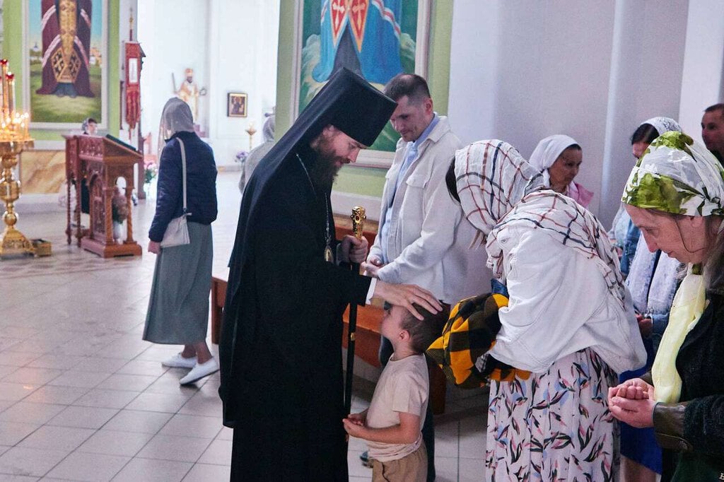 Божественная литургия в Вознесенском кафедральном соборе города Касимова в Неделю 13-ю по Пятидесятнице