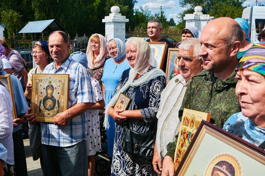 Престольный праздник в храме Смоленской иконы Божией Матери с. Высокие Поляны